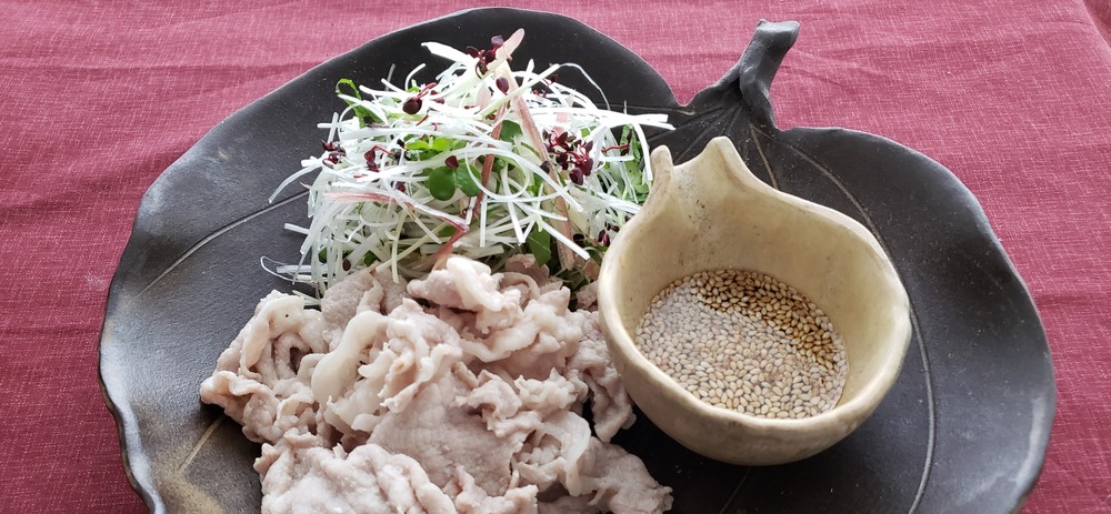 豚しゃぶサラダ　ポン酢ドレッシング